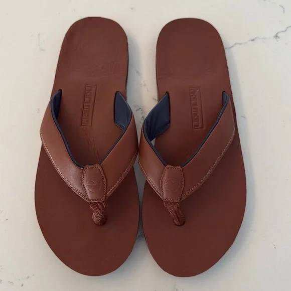 Hari Mari Clipper Tan Men’s Flip Flops US Size 11 EUR 44 New - Picture 8 of 12